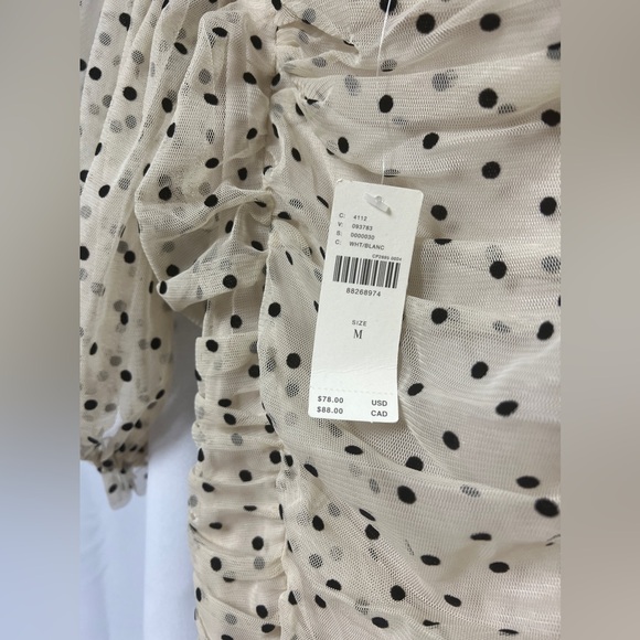 Maeve Short-Sleeve Mesh Ruched Top - Picture 5 of 12